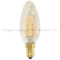 C35 Candle Shape LED Filament Bulb with Gold Cover